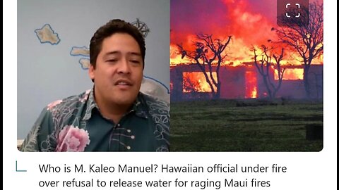 Hawaii DEW attack: They blocked roads, turned off the water, and are now trying to stop aid