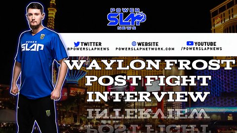 Power Slap News Post Fight Interview Vegas : Waylon"Ice Cold" Frost #powerslap