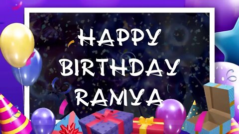 Wish you a very Happy Birthday Ramya