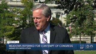 Jan. 6 panel votes for contempt charges against Mark Meadows