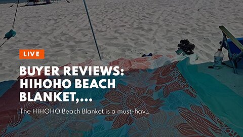 Buyer Reviews: HIHOHO Beach Blanket, Sandproof Beach Mat 79" X 83" for 1-3 Adults Waterproof Qu...
