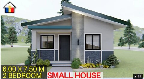 SIMPLE HOUSE DESIGN CONCEPT (45 sqm) / 2 BEDROOMS