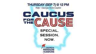 Georgia Freedom Caucus Rally at Liberty Plaza - Sept. 7 2023