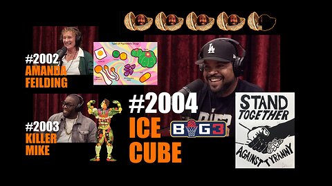 JRE #2004 Ice Cube & Subjects of #2002 Amanda Feilding & #2003 Killer Mike.