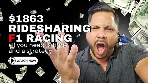 $1863 ridesharing Uber and lyft | weekly income #eddieshustle