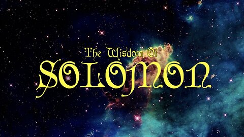 The Book Of The Wisdom Of Solomon (Apocrypha)
