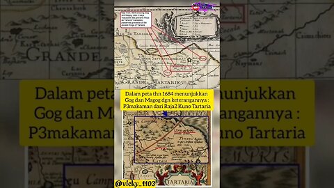 Dalam Peta Tahun 1684 Menunjukkan GOG Dan MAGOG Dengan Keterangannya #petakuno #gogdanmagog #sorts