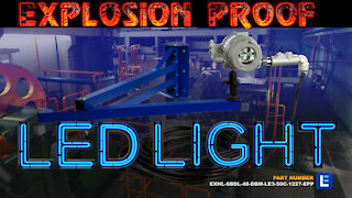 Explosion Proof Adjustable Swing Arm LED Light - 48" Class I & II Hazardous Location