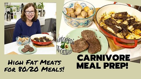 Nov Carnivore Meal Prep with Higher Fat Meats | Trying to Hit 80/20 and KetoAF (Animal Fats)