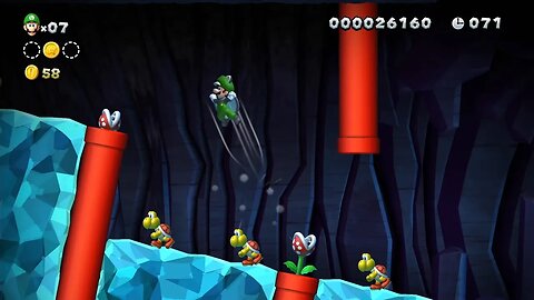 New Super Mario Bros. U Deluxe (Luigi's Adventure) | Episode 70 - Acorn Plains 2 Crooked Cavern