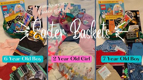 What’s in my Kids Easter Basket? 2022 || 2 -7 Years Old || Grandparent Gifts?