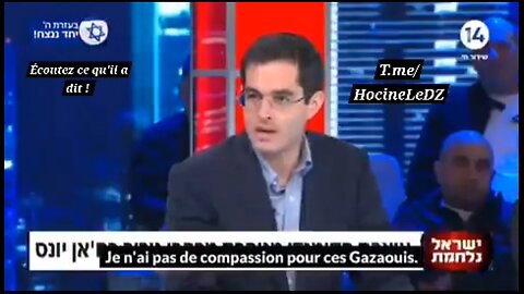 Le journaliste Yaki Adamker a montré son inhumanité sur la chaîne juive israélienne, Channel 14 !