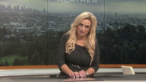 CBS L.A. weatherwoman Alissa Carlson collapses on live TV. Climate change?