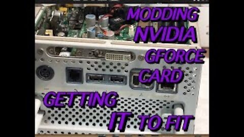 G4 CUBE MODDING THE GRAPHICS CARD BACK PLATE NVIDIA GEFORCE Part 12