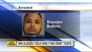 Florida man arrested for selling family fake Disney tickets