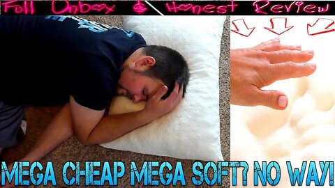 Memory Foam Sleep Pillow Honest Review - Breathable Cooling Hypoallergenic Shredded Memory Foam A++