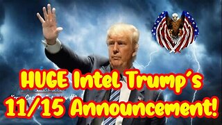 Patriot Underground: HUGE Intel Trump's 11/15 Announcement!