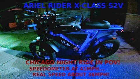 ARIEL RIDER X-CLASS 52V : 1AM NIGHT RIDE + EBIKE LED LIGHTS : POLICE EVERYWHERE (GOPRO HERO9 4K POV)