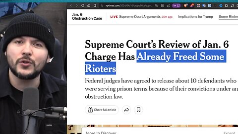 Democrat Lawyer HUMILIATED By Supreme Court Over J6 Obstruction Charge, Calls Out TWO TIERED Justice