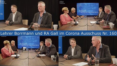Lehrer Borrmann und Rechtsanwalt Gall im Corona-Ausschuss