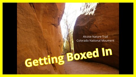 Getting Boxed In at the Alcove Nature Trail: Colorado National Monument CO