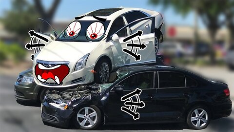 Car Crashes Consecutively by Naughty Doodles in Real Life