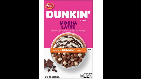 Dunkin' Mocha Latte Cereal.