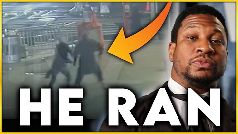 VIDEO Jonathan Majors RUNS AWAY From Grace Jabbari