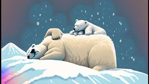 Chilling' Adventures of a Polar Bear Dad & Cub 🐻 🐾❄️