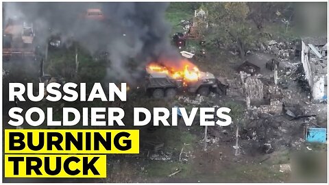 Russian Soldier Saves Lives By Driving Burning Ammunition Truck