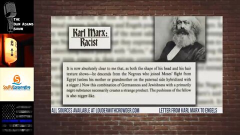 American Racism Is School Appropriate But Karl Marx Racism Is Not???