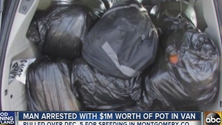 Man arrested with $1M worth of pot in van