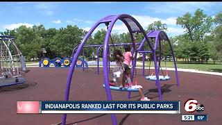 Indianapolis ranked last for its public parks