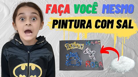 FAÇA VOCÊ MESMO / PINTURA COM SAL #façavocêmesmo #feriasescolares