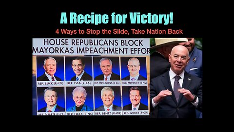 A recipe for Victory - 4 Ways to Take Nation Back
