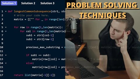 Problem Solving Techniques - For Programming Problems & Interviews