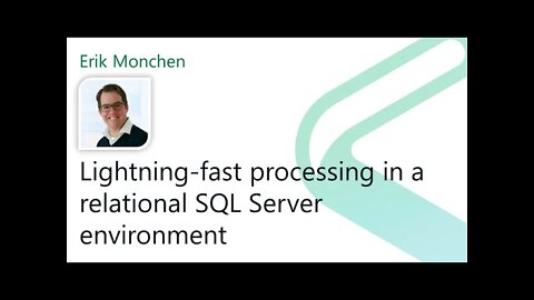 2021 Data.SQL.Saturday.LA presents: Lightning-fast processing in a SQL Server