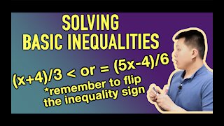 Solving Basic Inequalities (HOW TO) - Examples | CAVEMAN CHANG