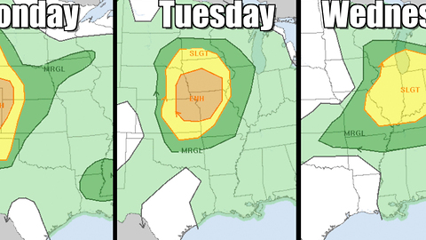 Severe storms are back again this week