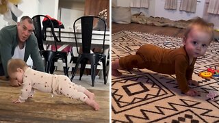 Incredible Ten-month-old Is Already Training Like Rocky