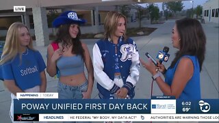 Rancho Bernardo HS students speak on first day of school