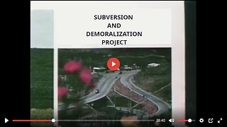 Subversion and Demoralization Project - Chapter 1 of 2