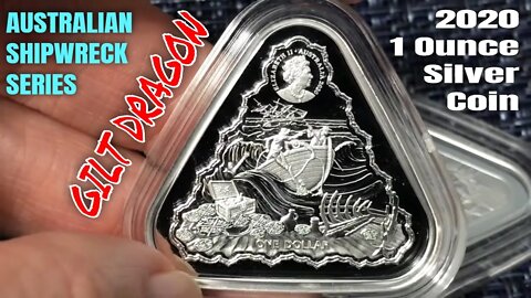 2020 Gilt Dragon Triangular 1 oz Silver Coin