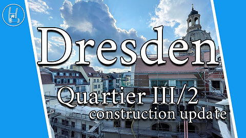 Dresden Neumarkt - Quartier III2 construction update 🇩🇪♥️ 4K