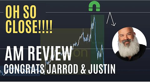 Oh So Close! Am Session Review | ES Emini Price Action Trading System Using MES Micro Futures