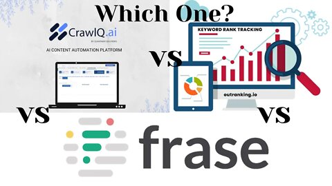 Outranking vs Frase vs Crawlq AI Content Marketing SEO Software Review & Walk Through