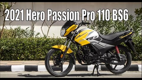 2021 Hero Passion Pro 110 BS6