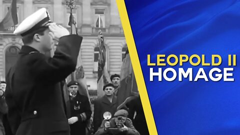 December 1959, Prince Albert of Belgium brings Homage to King Leopold II