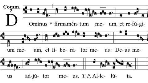 Dominus firmamentum meum - Communion 4th Sunday after Pentecost