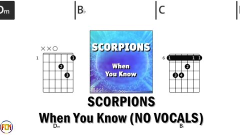 SCORPIONS When You Know FCN GUITAR CHORDS & LYRICS NO VOCALS